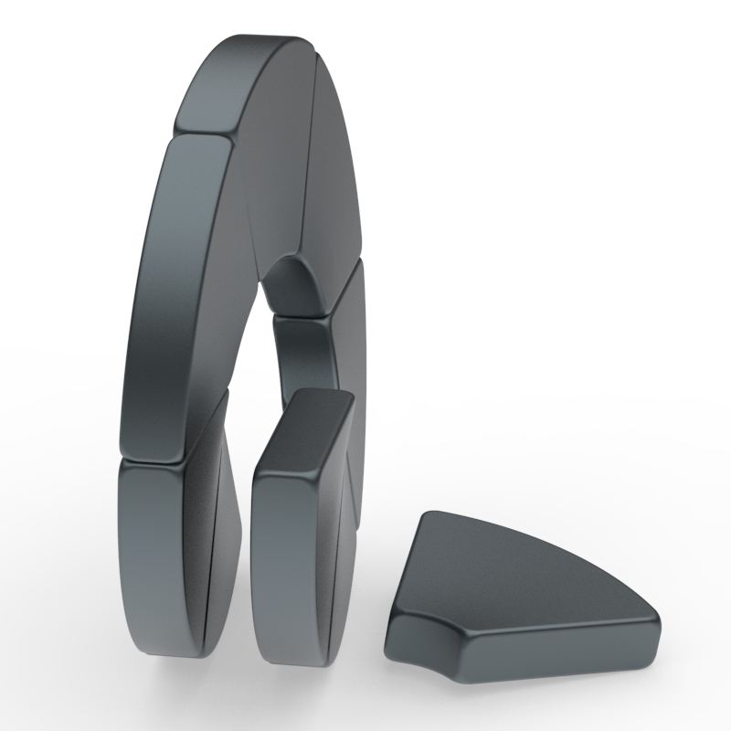 Epoxy Black Strong Arc Neodymium NdFeB Motor Magnet Magnets for Electric Motors