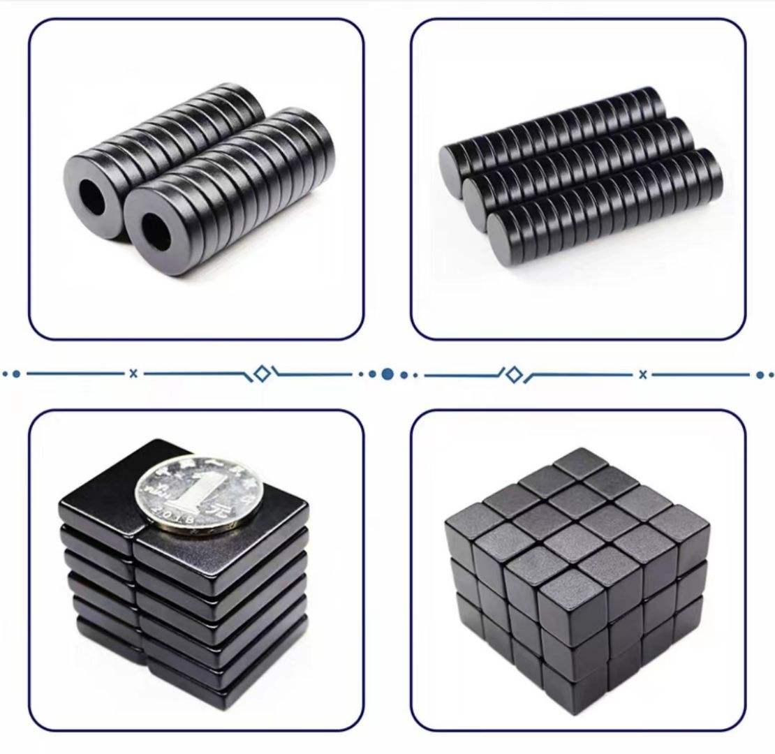 Black Epoxy N52 Disc Round Block Rectangle Square Cube Ring NdFeB Magnet Magnets for Workholding Fixture
