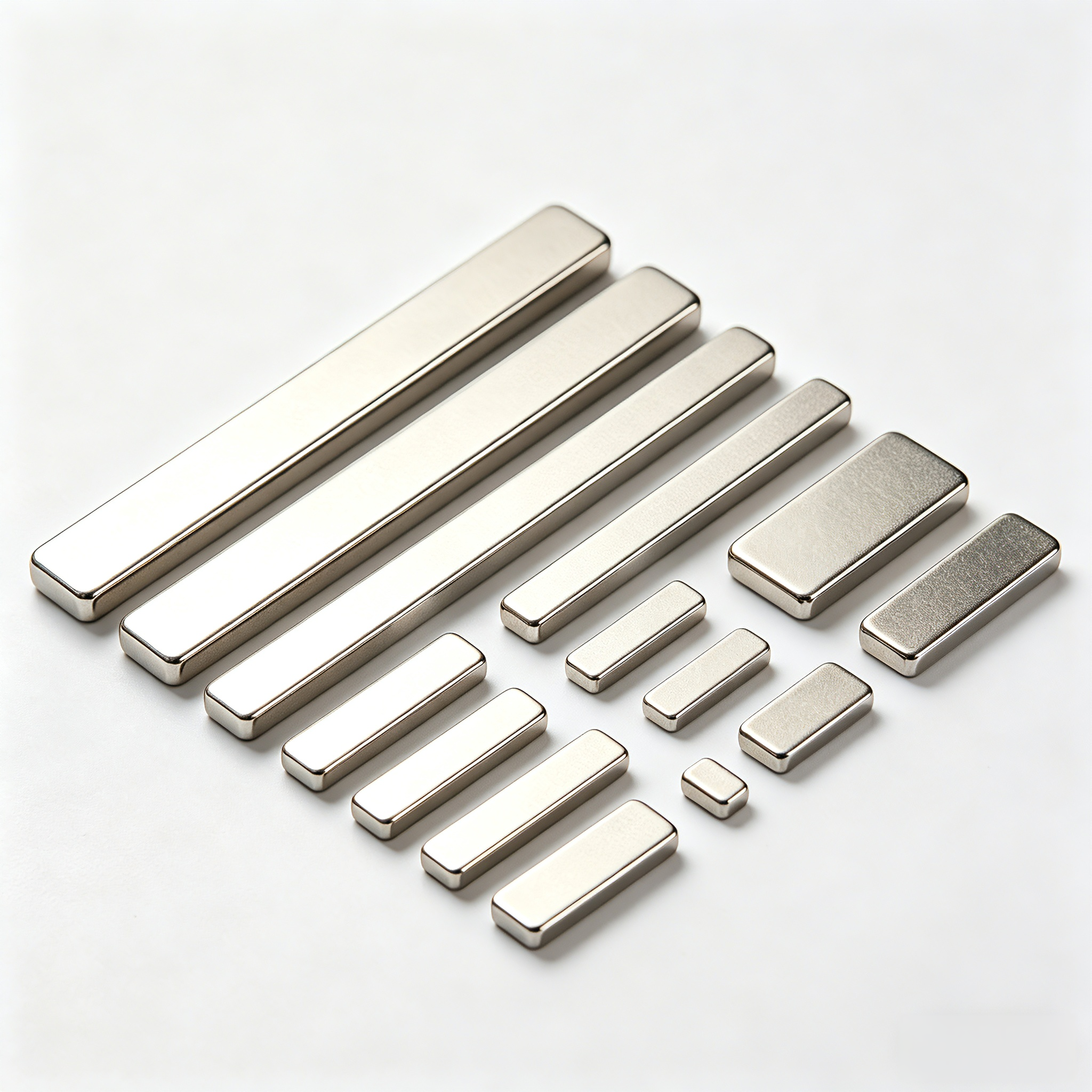 Custom N35 N38 N42 N40 N52 Super Strong Block Bar Strip Rectangle Permanent Rare Earth NdFeB Neodymium Neodym Industrial Magnet Magnets 