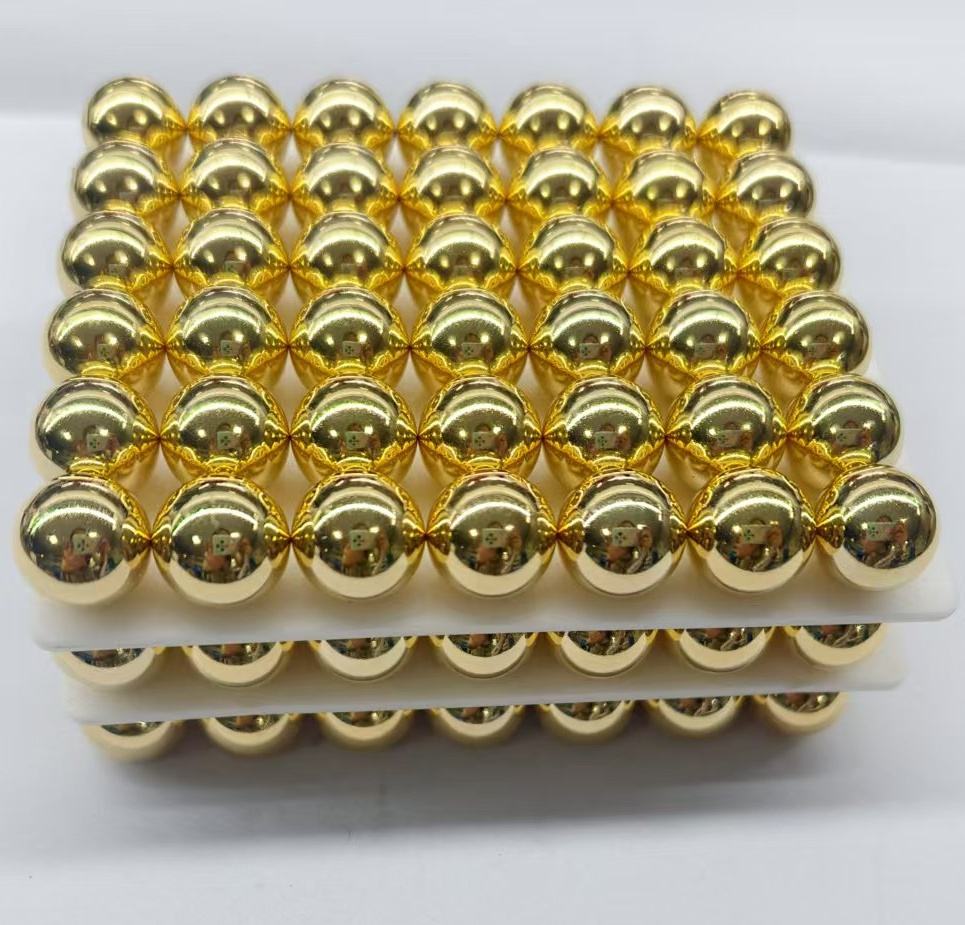 Custom N28 N38 N35 N40 N42 N52 Gold Round Cube Block Any Shape Permanent Neodymium Magnets NdFeB Magnet 