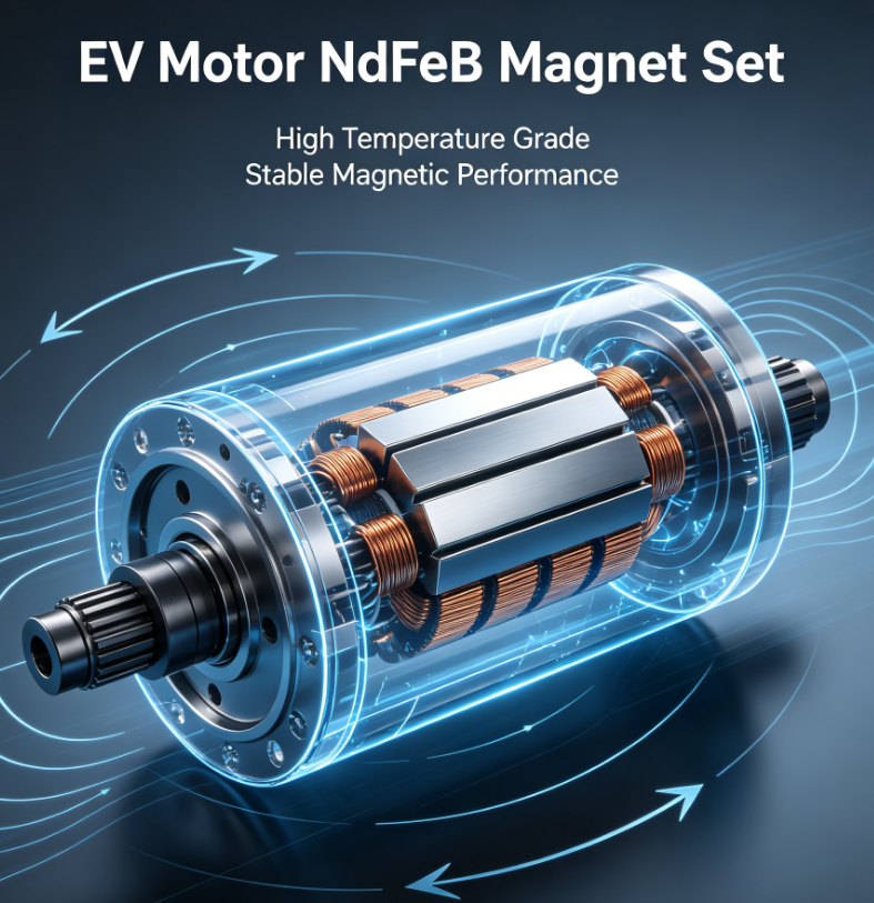neodymium magnet grades for new energy vehicle motor