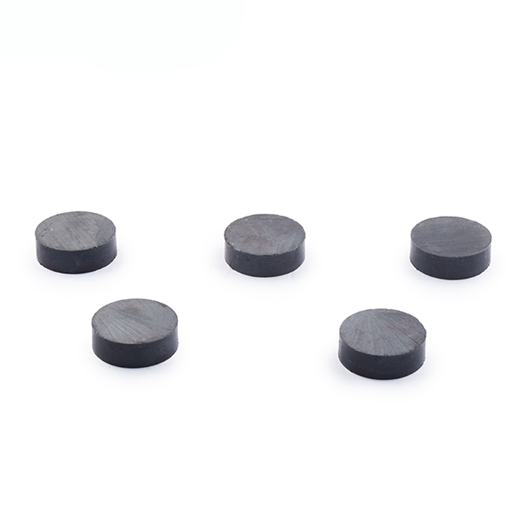 Custom Strong Industrial Ferrite Disc Round Flat Magnet for Security Door Sensor
