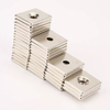 Custom N28 N38 N35 N40 N42 N52 Any Size of Square Countersunk Hole Neodymium Magnet Strong Permanent NdFeB Block Magnet for Fixing 