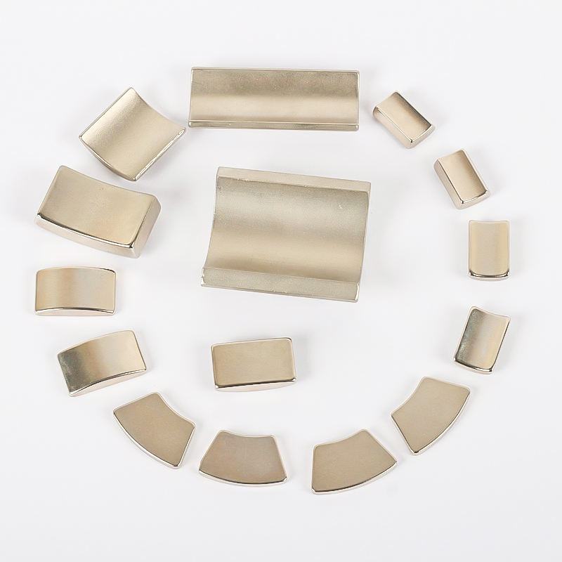 Wholesale Arc Segment Neodymium Magnet N42sh N42m N38m Magnets for BLDC Motor Rotor Aimant Segment En Arc Neodyme Pour Moteur BLDC