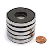 Manufacturer Round Ferrite Pot Magnet with Countersunk Hole for Rustproof Fixing Mounting