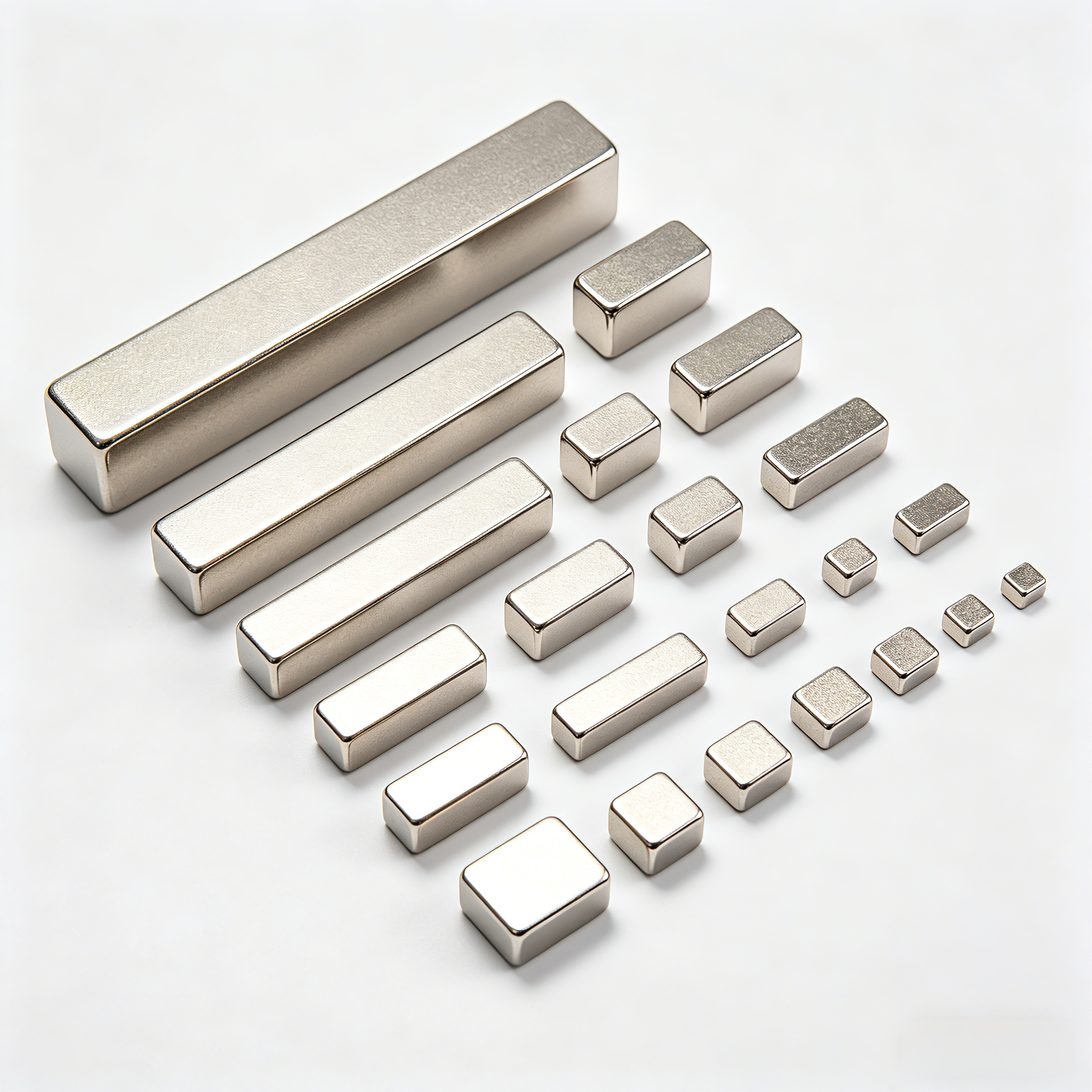Custom N35 N38 N42 N40 N52 Super Strong Block Bar Strip Rectangle Permanent Rare Earth NdFeB Neodymium Neodym Industrial Magnet Magnets 