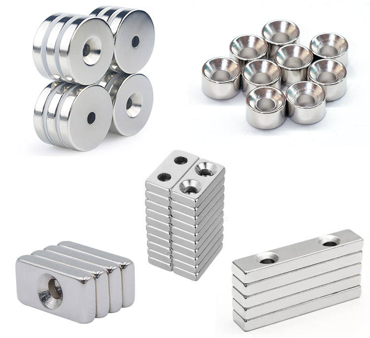 Custom N28 N30 N35 N40 N42 N52 Round Sheet Ring Arc Cube Square Block Rectangle Cylinder Permanent Neodymium Magnets NdFeB Magnet 