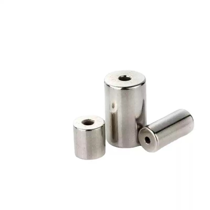 N52 N35 N38 N28 N40 N42 Cylinder Cylindrical Hollow Ring Cylinder Neodymium Magnet,Strong Permanent Rare Earth Neodymium Magnet NdFeB Magnet 