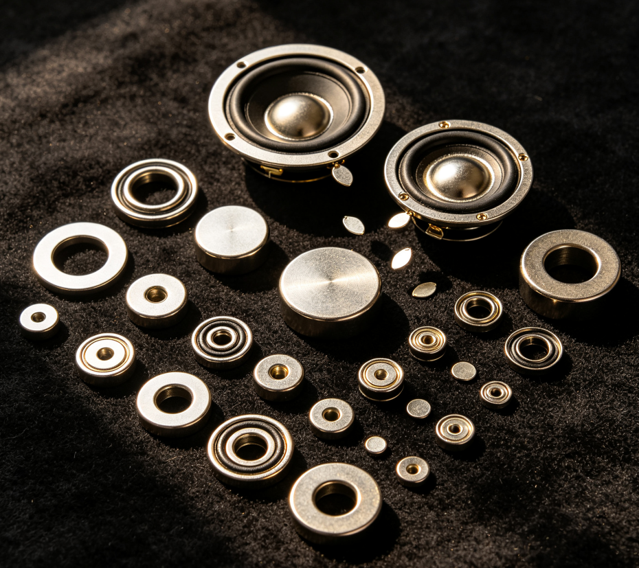 Custom N35 N38 N42 N40 N52 Strong Ring Speaker Permanent Rare Earth NdFeB Neodymium Magnet Magnets 