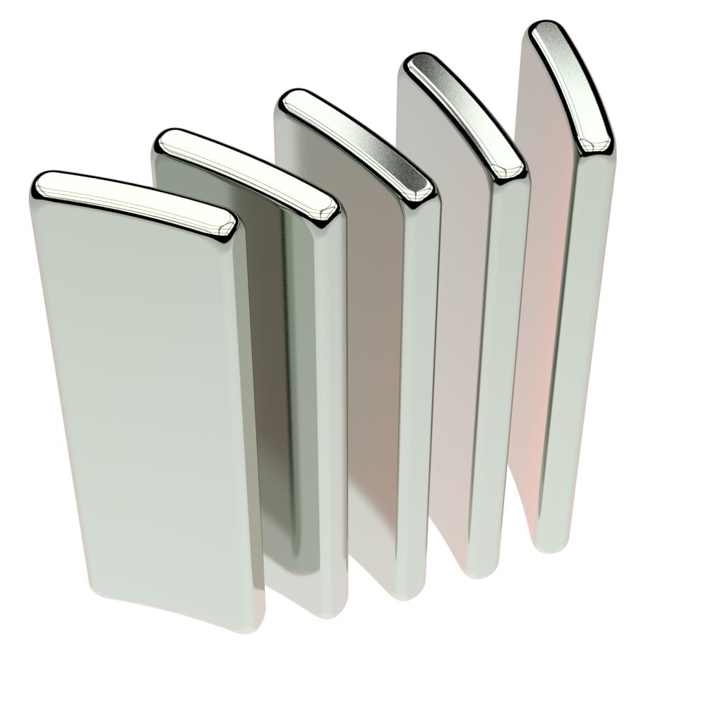 Arc Block Neodymium Permanent Magnet for BLDC Servo Motor Linear Motor Magnet