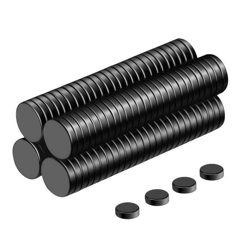 Customized Waterproof Epoxy Black Coating Neodymium Magnets Block Disc Round Industry NdFeB Magnet