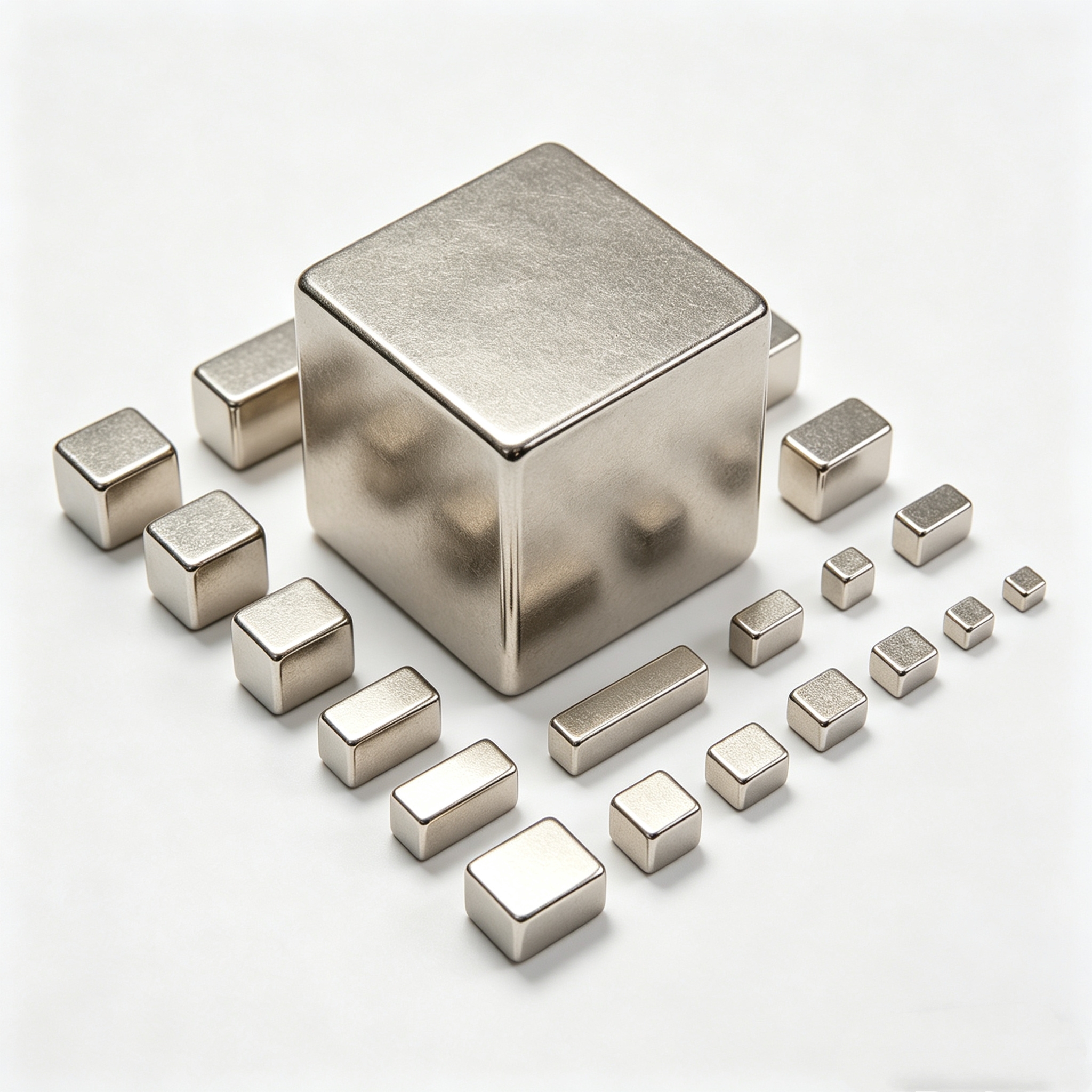 Custom N35 N38 N42 N40 N52 Super Strong Cube Square Permanent Rare Earth NdFeB Neodymium Industrial Magnet Magnets 