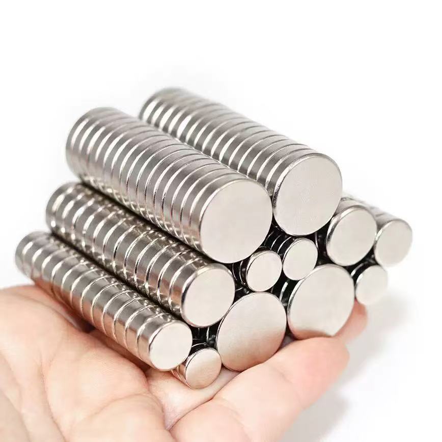 Custom N28 N52 N38 N30 N35 N40 N42 Round Disc Cylinder Neodymium NdFeB Strong Rare Earth Permanent Magnet Magnets