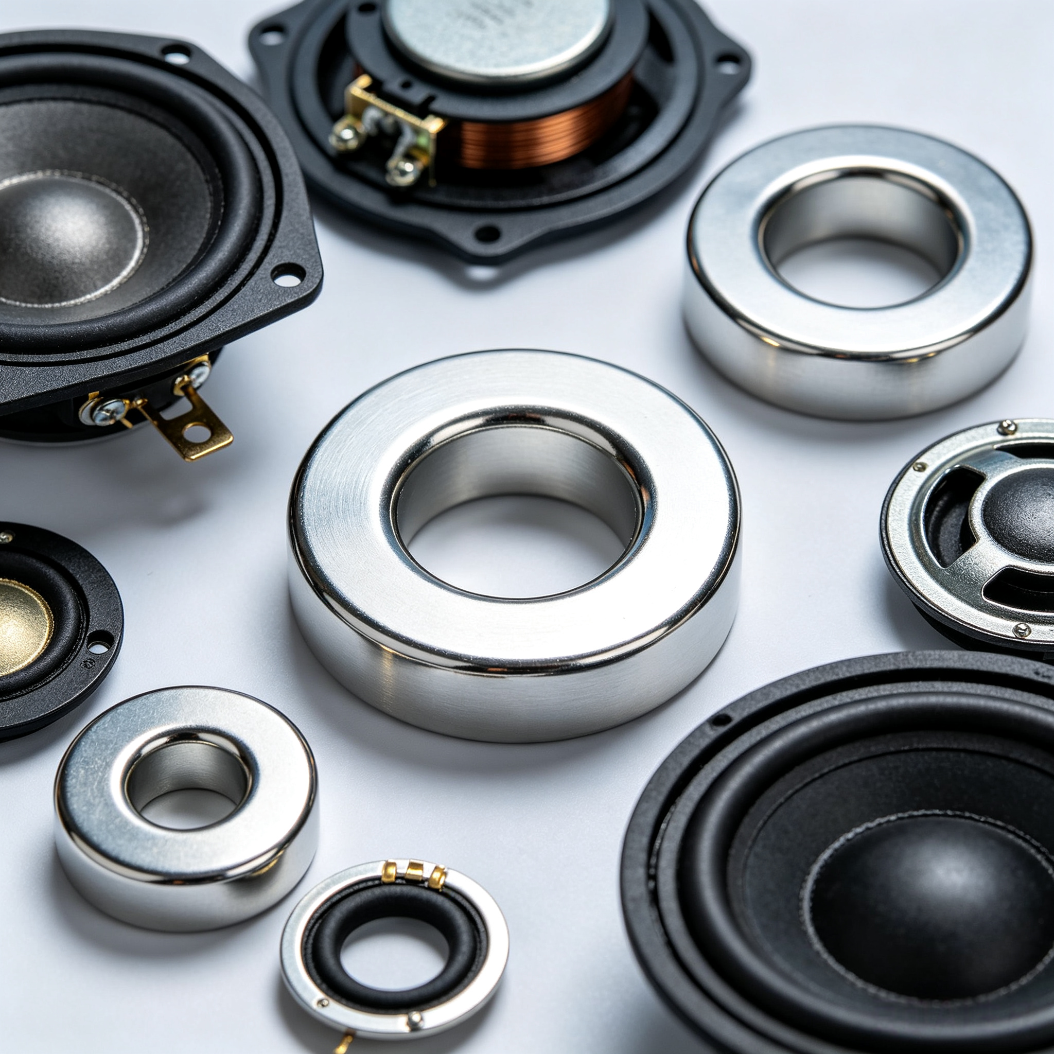 Custom N35 N38 N42 N40 N52 Strong Ring Speaker Permanent Rare Earth NdFeB Neodymium Magnet Magnets 