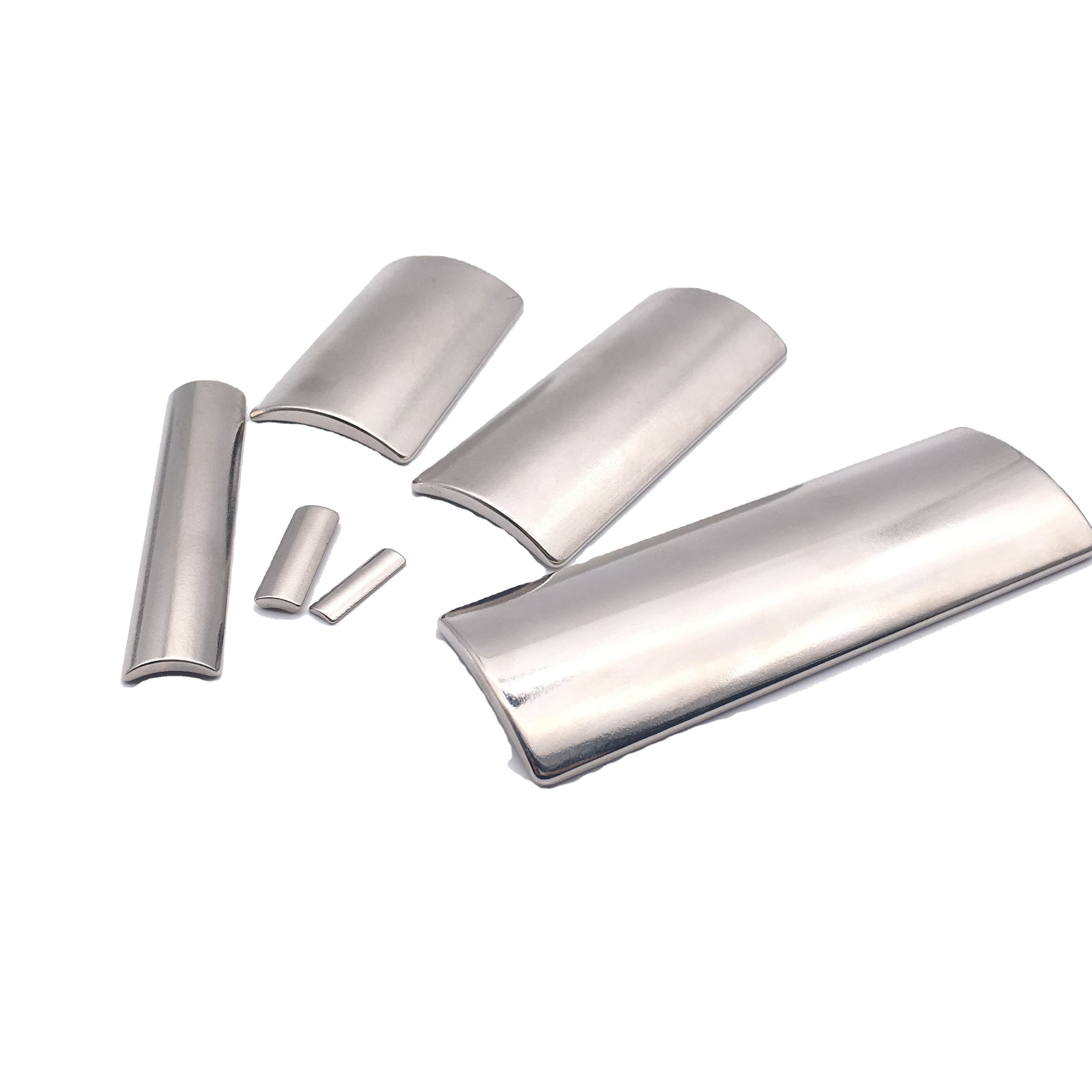 Wholesale Arc Segment Neodymium Magnet N42sh N42m N38m Magnets for BLDC Motor Rotor Aimant Segment En Arc Neodyme Pour Moteur BLDC