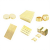 Custom N28 N38 N35 N40 N42 N52 Gold Round Cube Block Any Shape Permanent Neodymium Magnets NdFeB Magnet 
