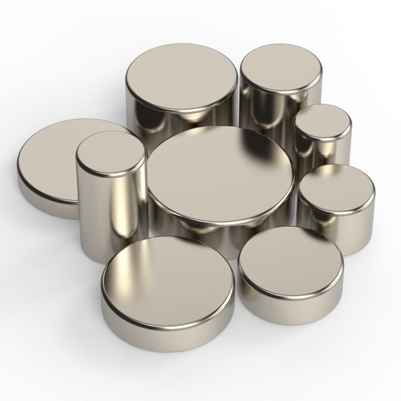 Custom N28 N38 N35 N40 N42 N52 Any Size of Cylinder Rare Earth Permanent Neodymium Magnets NdFeB Magnet 