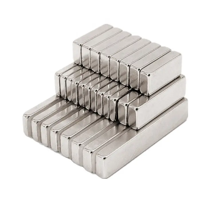 Custom N52 N35 N42 Bar Block Rectangular Rectangle Strong NdFeB Magnet Magnets Neodymium Iman Imanes De Neodimio