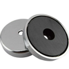 Manufacturer Round Ferrite Pot Magnet with Countersunk Hole for Rustproof Fixing Mounting