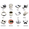 Custom N28 N30 N35 N40 N42 N52 Round Sheet Ring Arc Cube Square Block Rectangle Cylinder Permanent Neodymium Magnets NdFeB Magnet 