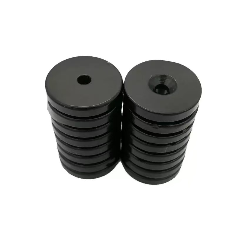 N52 N35 N38 N28 N40 N42 Strong Permanent Rare Earth Black Epoxy Round Dics Neodymium Magnet NdFeB Magnet 