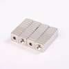 Custom N28 N38 N35 N40 N42 N52 Any Size of Square Countersunk Hole Neodymium Magnet Strong Permanent NdFeB Block Magnet for Fixing 