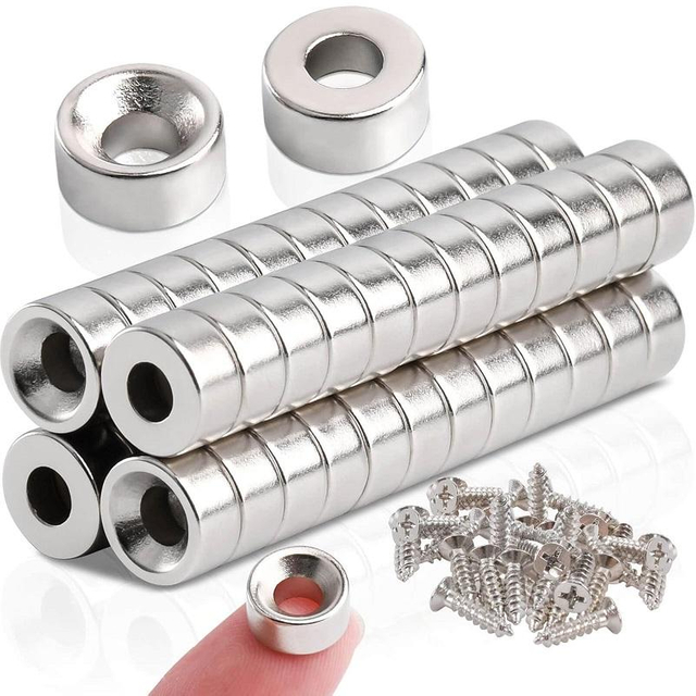 M3 M4 M5 Neodymium Permanent Magnets Magnet with Countersunk Hole for Cabinet Door