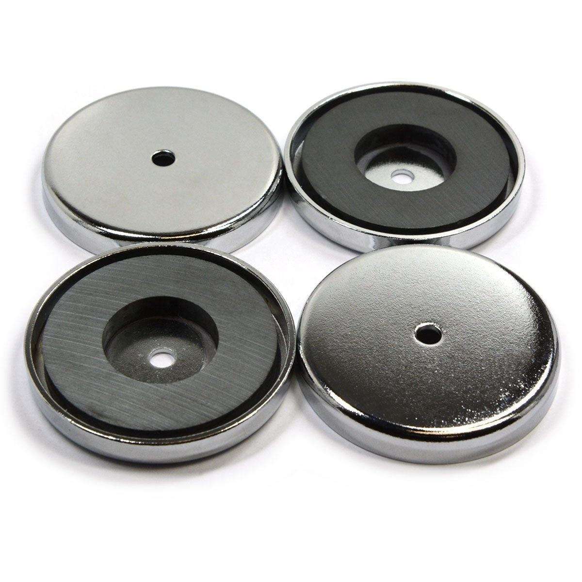 Manufacturer Round Ferrite Pot Magnet with Countersunk Hole for Rustproof Fixing Mounting