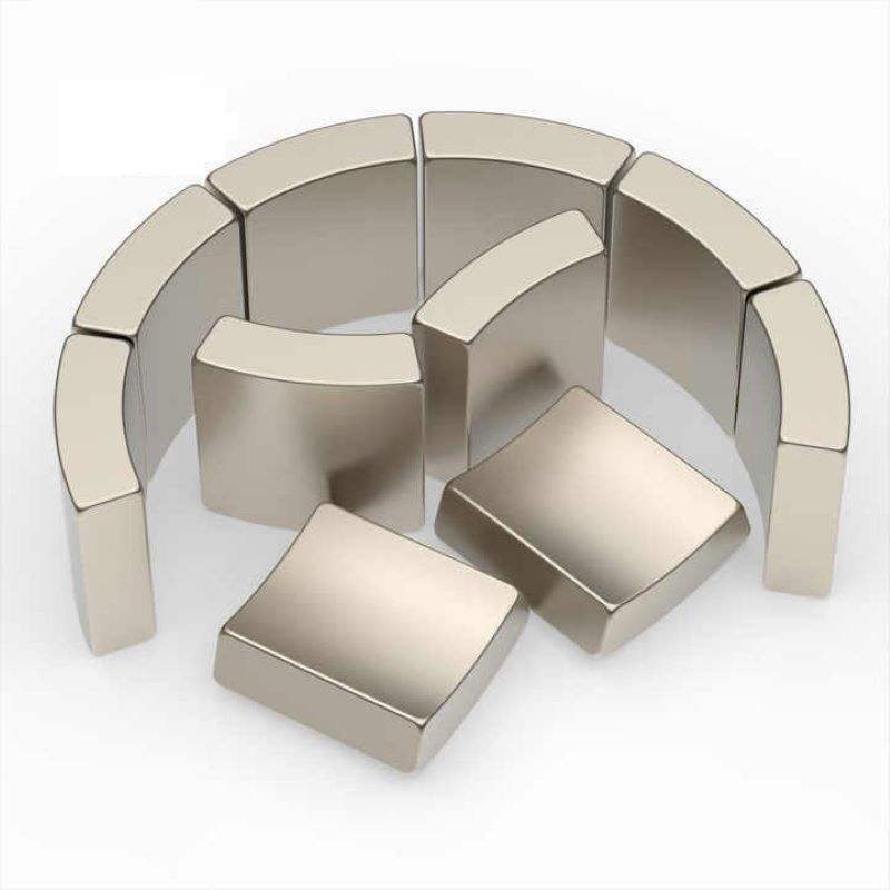 Wholesale Arc Segment Neodymium Magnet N42sh N42m N38m Magnets for BLDC Motor Rotor Aimant Segment En Arc Neodyme Pour Moteur BLDC