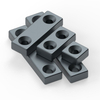 N35 N38 N40 N42 Black Epoxy Rectangular Block Neodymium Magnet With Countersunk Hole Waterproof Industrial Fixture Magnet