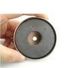 Manufacturer Round Ferrite Pot Magnet with Countersunk Hole for Rustproof Fixing Mounting