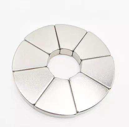 N35 N52h N48 N50 N52 Neodymium Arc Segment NdFeB Permanent Motor Rotor Magnet
