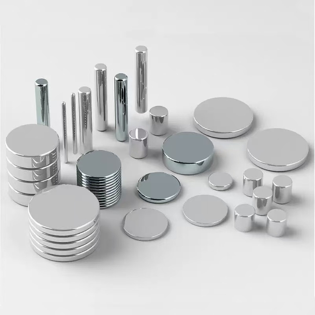 Custom N28 N52 N38 N30 N35 N40 N42 Round Disc Cylinder Neodymium NdFeB Strong Rare Earth Permanent Magnet Magnets