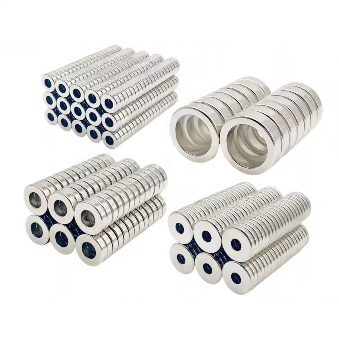 Custom N28 N38 N35 N40 N42 N52 Any Size Ring Permanent Neodymium Magnets NdFeB Magnet 