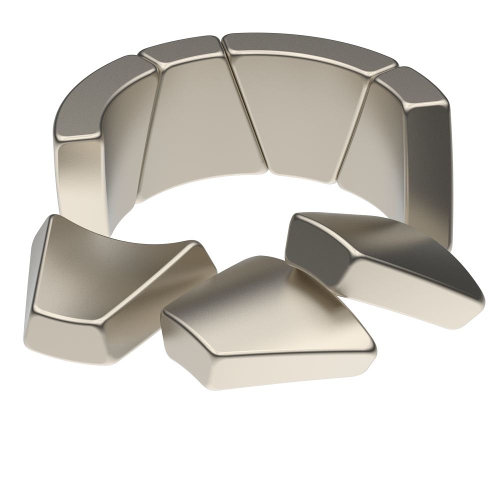 N35 N30 N38 N42 N52 NdFeB Neodymium Permanent Magnet for BLDC Arc Motor Applications