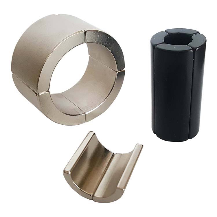 Zinc‑Plated NdFeB Ring Neodymium Magnet For Industrial Electromagnetic Control Solenoid Valves