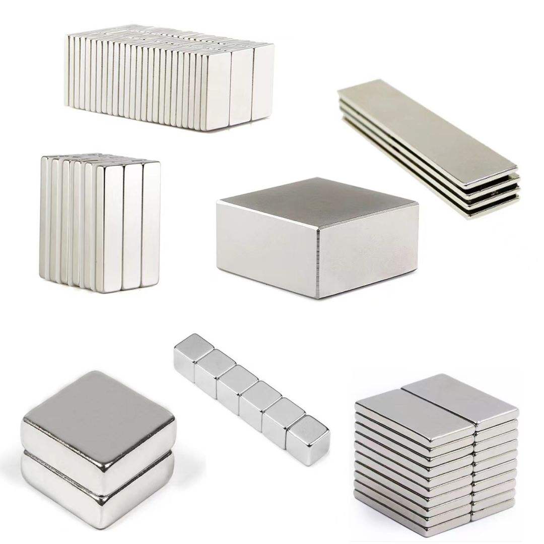 Custom N52 N35 N42 Bar Block Rectangular Rectangle Strong NdFeB Magnet Magnets Neodymium Iman Imanes De Neodimio