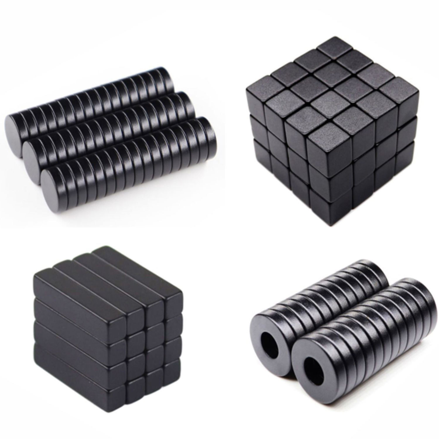 Black Epoxy N52 Disc Round Block Rectangle Square Cube Ring NdFeB Magnet Magnets for Workholding Fixture