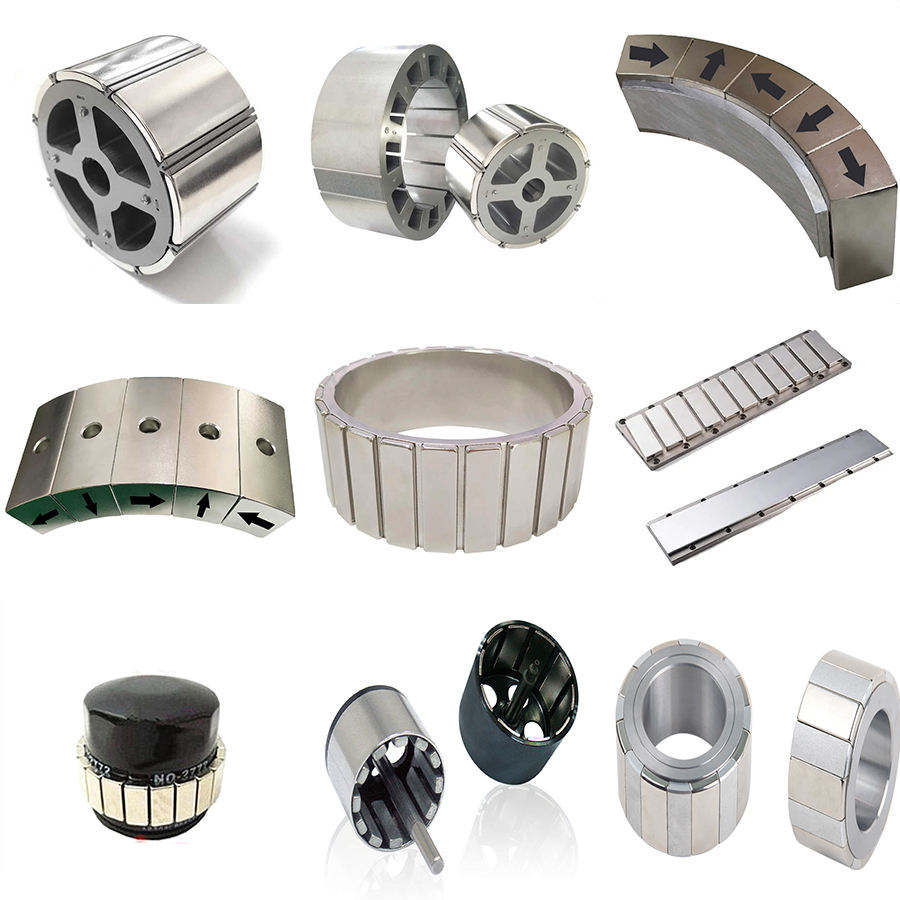 N35 N40 N42 N52 N30 Iman permanente de neodimio para rotor de motor Imanes