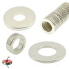 Big Large N35 N38 N42 N52 Ring Axial Radial Magnetization Strong Speaker Rare Earth Permanent NdFeB Magnet Magnets 