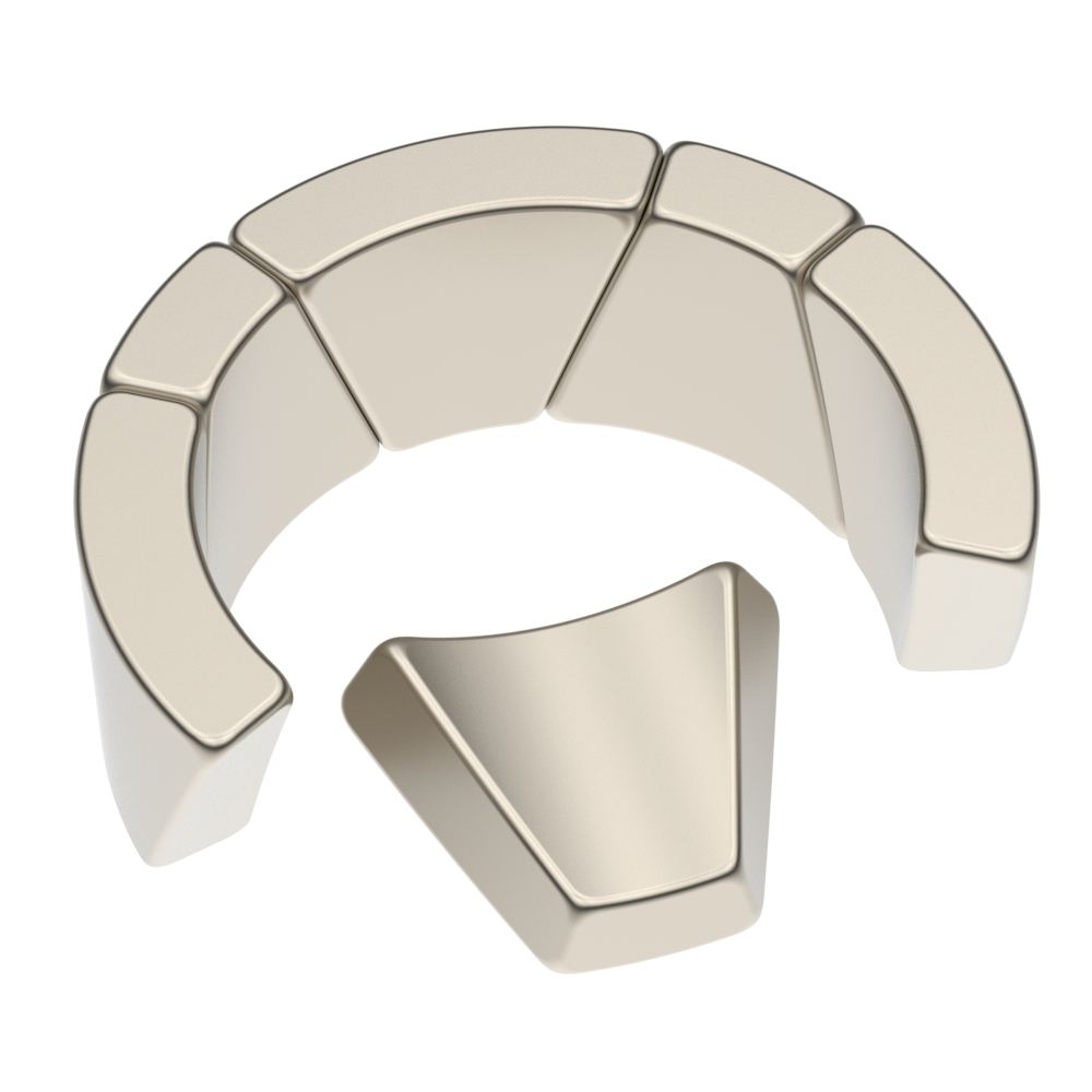 N35 N30 N38 N42 N52 NdFeB Neodymium Permanent Magnet for BLDC Arc Motor Applications